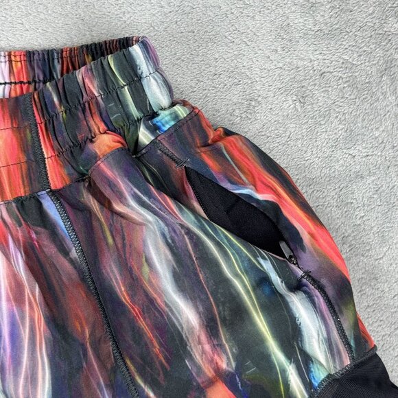 Lululemon Hotty Hot Short II Womens Running Shorts Chroma Fusion Multi/Black 4 - Picture 5 of 9